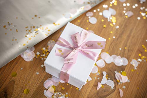 BROTHER TZe-RE34, Ruban original Tissus de Haute qualité, Or sur Rose, 12 mm, 4M