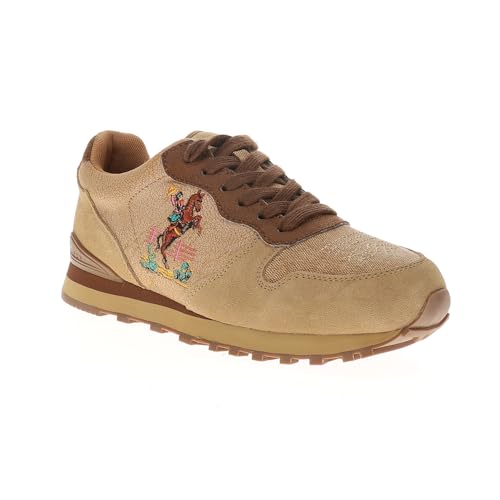 ROPER Womens Giddyup Embroidered Lace Up Sneakers Shoes Casual - Beige2