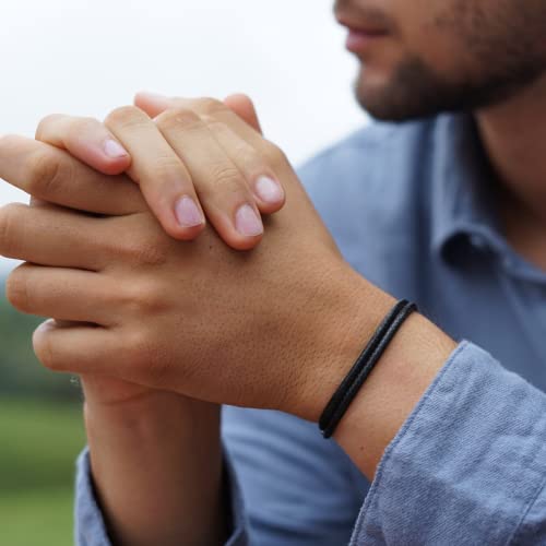 Pulsera gruesa de cuerda de nylon encerada 3mm unisex miniatura 3
