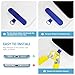 TENOC Braided Phone Wrist Strap 1 Pack, 7mm Thick Rope Anti-Loss Hand Lanyard with Twin Buckles for Keys & Smartphone Case, Dopamine Color Blocking Wristlet (Blue/Yellow)