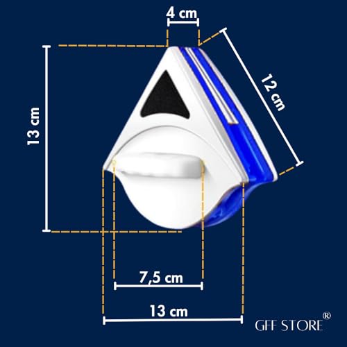 Limpador De Vidro Magnético Duas Faces Com Imã Limpa Fora da Janela Com Segurança E Praticidade Rodo