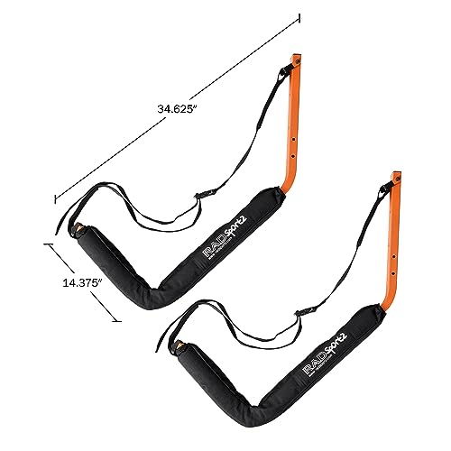 Rad Sportz 83-DT5112 Kayak Storage System - Set Of 2 Wall Mount Storage Hangers - 150Lb Capacity Rack For Kayaks, Surfboards, Canoes thumb #1