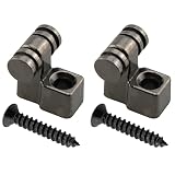 CHENJIN Roller String Trees 2PCS Black Metal String Retainer Guides Retainers with Screws for Electr
