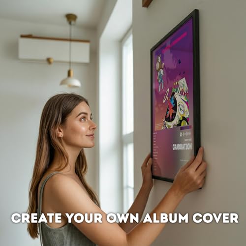 Image of Custom Album Cover Posters Framed, Music Posters, Custom Poster Wall Decor, Music Wall Art Song Poster, Unique Gift for Music Lovers