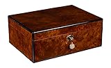 Autographed Daniel Marshall 125 Cigar Humidor Burl with Lift out tray installed