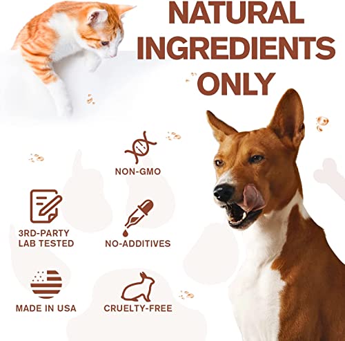 Wachray - Hemp Oil For Dogs And Cats - Pet Hemp Calming Drops For Anxiety Stress Relax Sleep Aggressive Pain Inflammation Arthritis Allergies - Supports Skin Itchy, Joint & Hip Health - Non-Gmo #TOP4