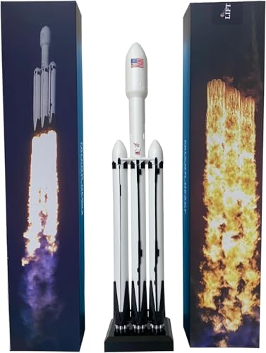 AYGITAL Space X Falcon Heavy 1/233 Diecast Rocket Model