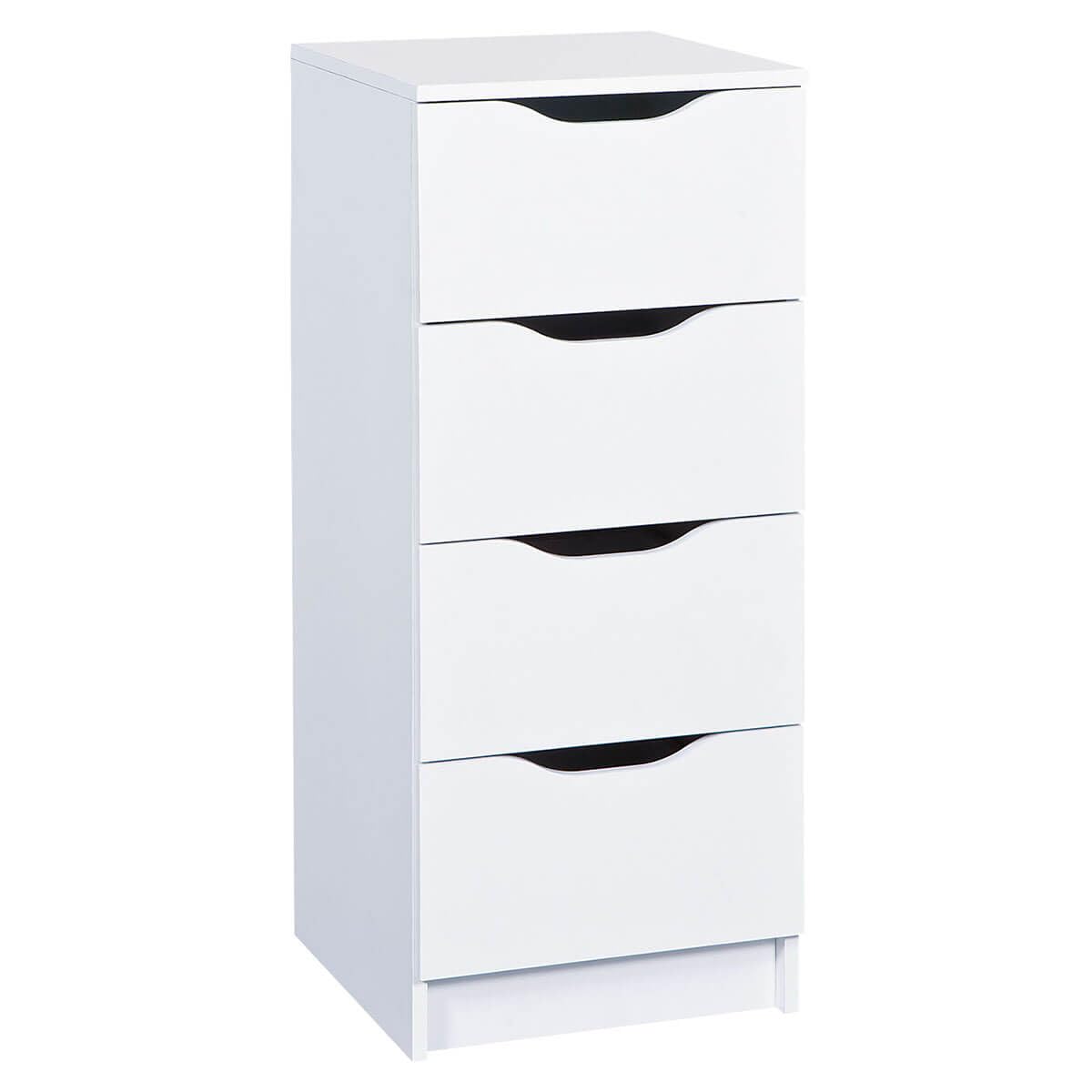 AltoBuy Jenny Blanc - Chiffonnier 4 Tiroirs Coloris Blanc