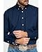 Ariat Male Wrinkle Free Solid Shirt Navy Blue Large