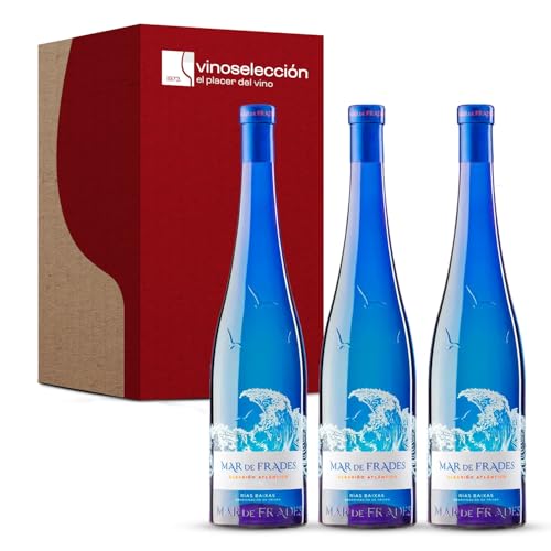 VINOSELECCION - Mar de Frades 2023 - Vino Blanco D.O. Rías Baixas 100% Albariño 3 Botellas x 75 cl