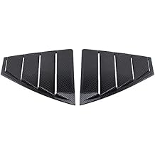 HIGH FLYING for Hyundai Elantra ABS Back Side Window Scoop Louvers Cover 2pcs Carbon Fiber Grain, 2017-2020