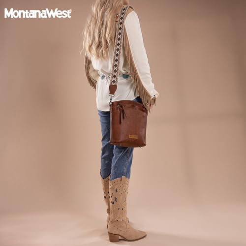 Montana West Double Compartments Cross Body Bag for Women with Adjustable Strap and Specialized Pocket2