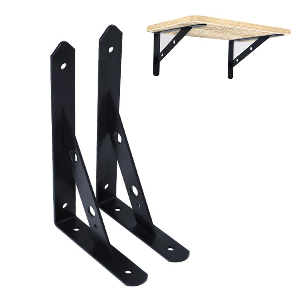 Regalhalter 2 Stück 25*40cm Schwerlastwinkel Schwerlastkonsole regalträger wandhalterung regal konsole wandmontage Regalwinkel Schwerlastträger winkelträger für Haus Bars Küche Bad Bauernhaus