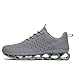 Mens Walking Shoes Slip on Blade Tennis Casual Fashion Trail Running Sneakers Comfort Non Slip Work Sport Athletic Trainers Grey