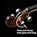 GLARRY Violin 4/4 Full Set for Kids - Solidwood Fiddle with Tuner Bow Case Shoulder Rest, Including Acoustic Violin Strings for Beginners Adults (Bright Brown)
