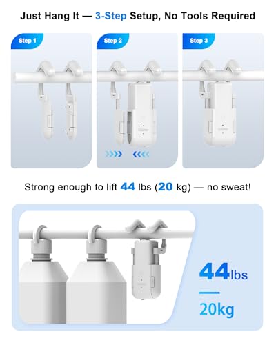 2025 Automatic Curtain Opener - Electric Curtains with Remote Smart Curtain Opener Electronic for Roman/U/T Rails, Bluetooth Curtain Opener with App/Timer, Compatible with Alexa and Google Home