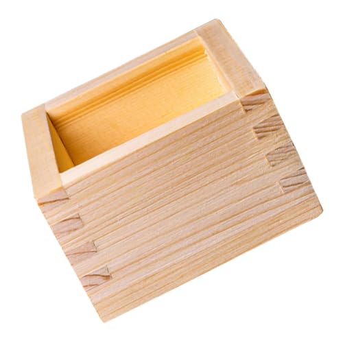 TOYMYTOY 日式正方形木製清酒カップホルダー 大型寿司店用木箱 滑らか仕上げ 酒杯収納 木製ティラミスボックス 贈答用 酒宴や茶会に適応