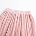 Eymitory Girls Maxi Pleated Skirt Chiffon Elastic High Waist A-Line Boho Swing Long Skirts Pink