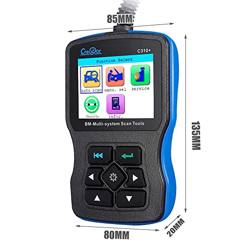 Creator C310 Obd2 Diagnostic Scanner Tool For Bmw,Multi-System Code Reader With Epb Engine Oil Reset #TOP7