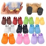 10 Pairs 10.5cm Mini Doll Shoes - Plastic Decorative Shoes for Mini Blind Box Series & Mini Plush Series for Collectors & Playtime - Lightweight & Durable