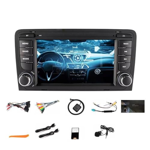 KIXZSAZ Radio Android à écran Tactile avec Radio Satellite et Prise en Charge ID3tag Haut-parleurs intégrés RDS Android Auto WMA Bluetooth