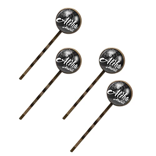 Épingles à cheveux fleurs grises pour femme | Lot de 4