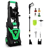 Elevon 1800W Pressure Washer with Detailer's Package for Car, Patio, Electric...