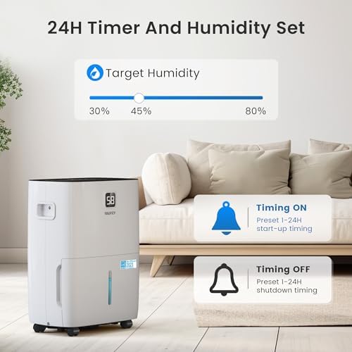120 Pint Dehumidifier for Basement 6000 Sq. Ft with Drain Hose, ENERGY STAR - 2