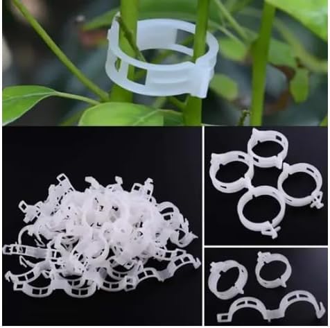 RK_Enterprises 100 Pcs Plant Support Garden Clips, Garden Trellis Clips, Tomato Trellis Clips for Vine, Vegetables, Beans, Fruits, Flower to Grow Upright and Healthier