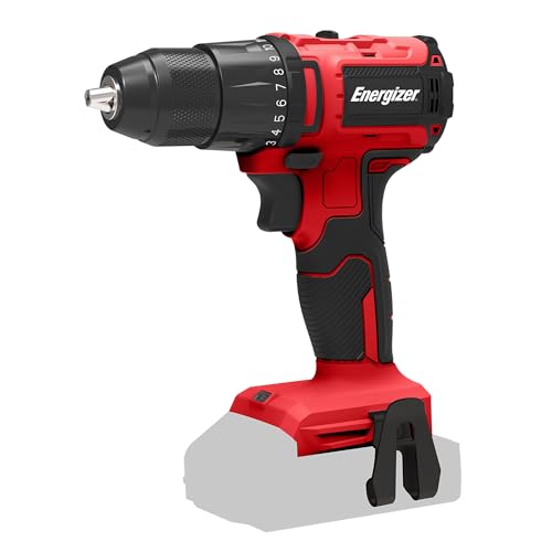 ENERGIZER – Perceuse Visseuse Sans Fil 20V Ultra Légère Couple 40 Nm, 2 Vitesses (1850 RPM), Mandrin 10mm, Compatible Batteries 20V, Outil Haute Performance pour Bricolage & Chantier