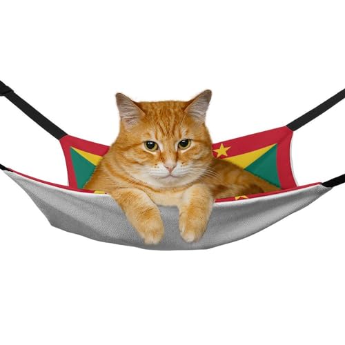 Rede para gatos com bandeira de Granada - Cama macia para animais de estimação confortável e estilo