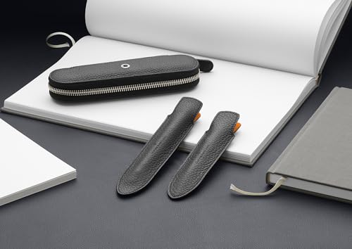 Image of GRAF von Faber Castell Case for 2 Writing Instruments Cashmere Model Black