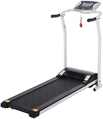 Folding Treadmill for Home, Electric Motorized Running Machine with LCD Monitor & Pulse Grip, Portable Compact Foldable Jogging Walking Treadmills for Home Office Gym Fitness Workout