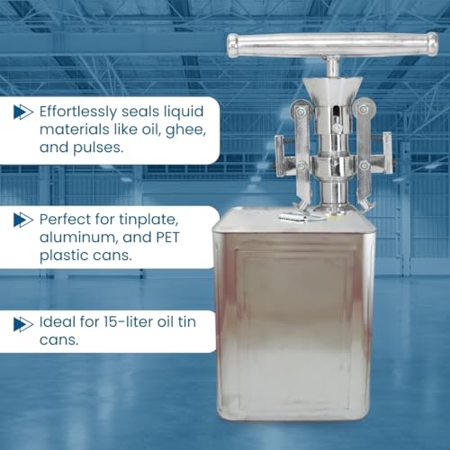Image of SMART PACK Manual Plastic Spout Capping Machine for 15 Liter Oil Tin Can, Cooking Oil, Water Can, Ghee Tin | Sealing Machine | Capping Tool | Cap Sealing Tool | Pack of 1