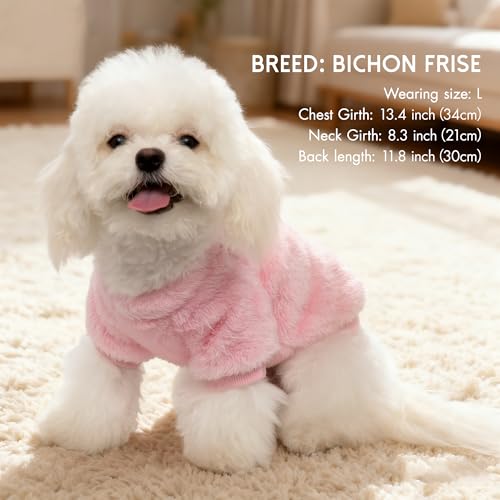 BAOBICUTE 3 Pack Dog Sweater Clothes for Small Dogs Girls Boys with Reflective Strip Small Dog Sweaters Coat Soft Lightweight Pet Puppy Clothes Ultra Soft and Warm Puppy Sweater for Winter Christmas by BAOBICUTE - Image 3
