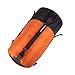 70D Nylon Compression Stuff Sack for Sleeping Bag, Ultralight Stuff Bag Organizer 1L/5L/7L/17L/25L for Traveling Camping Hiking Backpacking (Orange (9-18L))