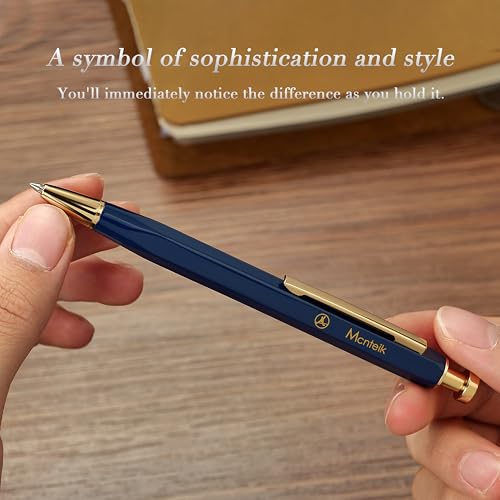 Bolígrafo gel con diseño hexagonal y acabado en oro 24K miniatura 7