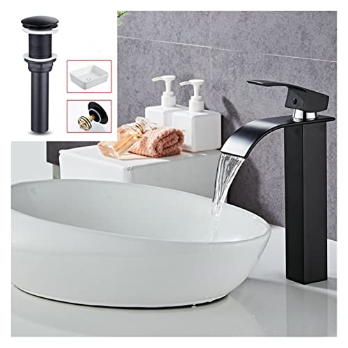 Robinet Bassin Salle de Bain en Laiton Massif Durable avec Bonde Pop-up Design