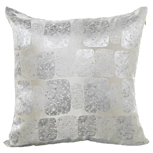 Coussin en polyester gris 45x45 cm DRW avec fermeture éclair pour canapé - 2
