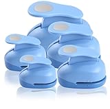 LOONENG 3/8inch, 5/8inch, 1inch, 1.5inch, 2inch Circle Punch Set, 5 Different Size Circle Hole Punch for Scrapbooking, Card Making, DIY Photo Albums, Gift Tags, Homemade Confetti