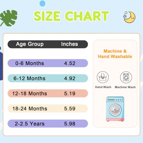 Image of FEETCITY Baby Boys Girls First Walking Shoes Infant Sneakers Crib Shoes Breathable Lightweight Slip On Shoes