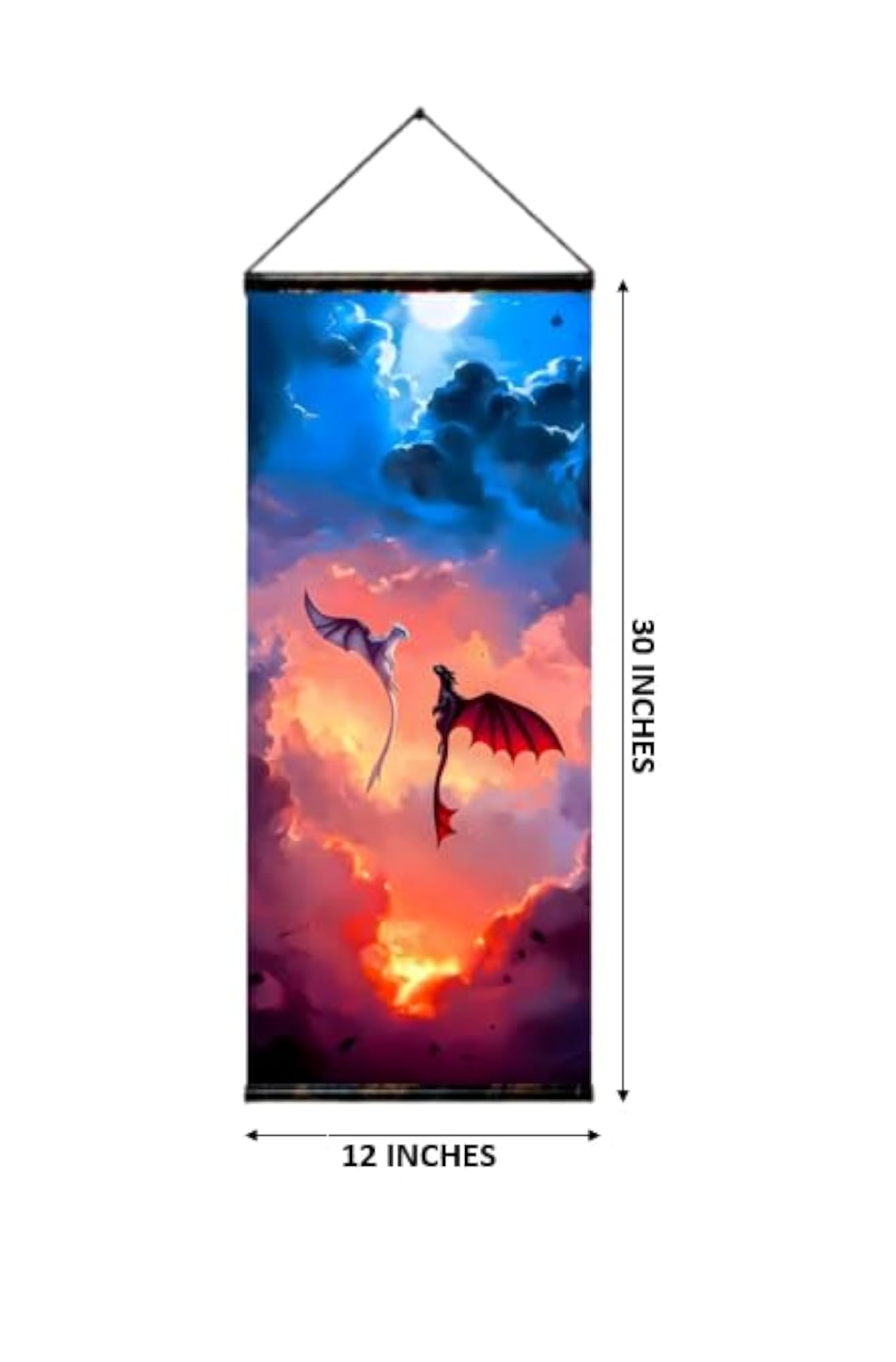 Dragon Fantasy Wall Hanging Scroll Poster
