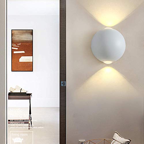 Lampe d'extérieur LED IP65 étanche 2 flammes pour éclairage extérieur intérieur blanc 3000K