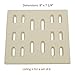 BBQ funland CR7501 (6-Pack) Universal Ceramic Radiant Replacement for Select Gas Grill Models Bakers and Chefs, Fiesta, Grand Hall, Member's Mark, SAMS & Turbo (8 x 7.25 inches)