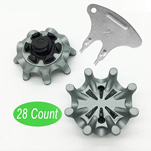 LONGKUN Fast Twist 3.0 Golf Shoe Spikes Tri-Lok Golf Spikes Replacement,(Tooth Height: 5MM)