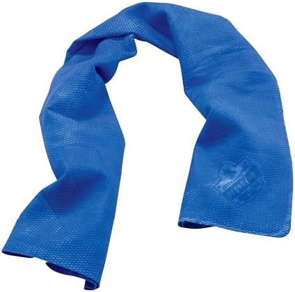 Ergodyne Chill-Its 6602 Evaporative Cooling Towel, Blue 13 inches x 29.5 inches