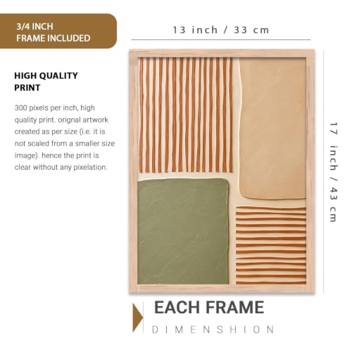 Image of kotart Boho Art Home Decoration Painting | Boho Painting With Frame For Living Room Bed Room Hotel Wall Decor Digital Reprint (13X17 inch)
