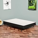 Mayton 8-Inch XL Box Spring/Foundation-Easy Simple Assembly, Durable Strong Wood Structure for Pressure Relief, Mattress Support System, Compact Size for Tight Spaces, Black, Full XLL