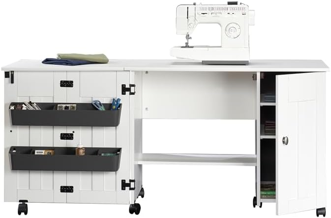 Miniatura 6 de Mueble móvil para costura y otras manualidades de madera de cerezo