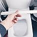 AceOrbit 200 Pcs Disposable Toilet Bowl Liners Hygienic Rv Toilet Liners, Camping-Inspired Design, Bathroom Splash Guard for Toilets Flushable Commodes Liner Septic Safe Paper Liner Stain Prevention